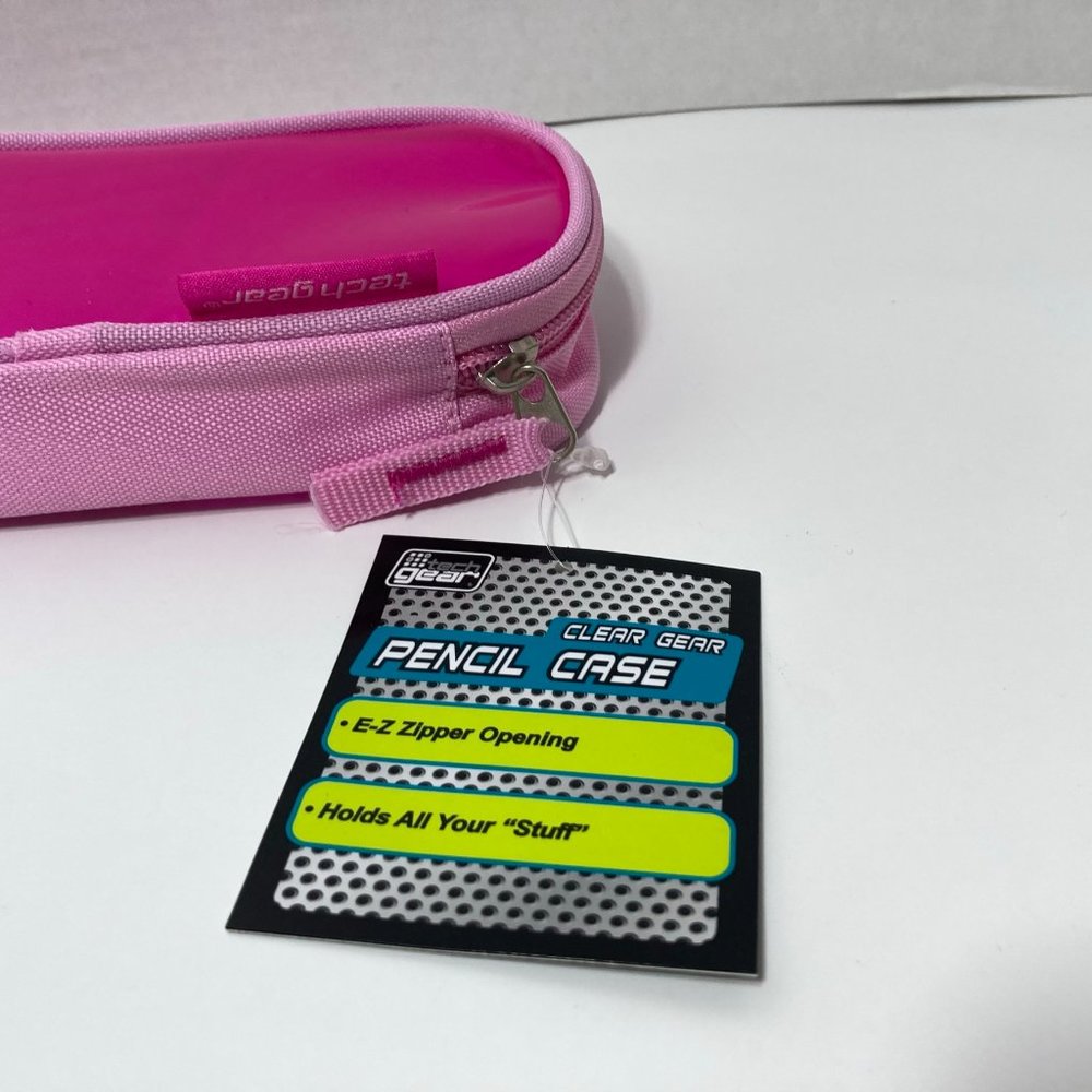 5 Pink Makeup Bag Pencil Case Zipper Organizer - Picture 7 of 12